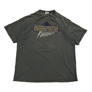 Vintage Universal Studios Florida T-Shirt Size 2XL Shirt Jungle Aztec Tee Green